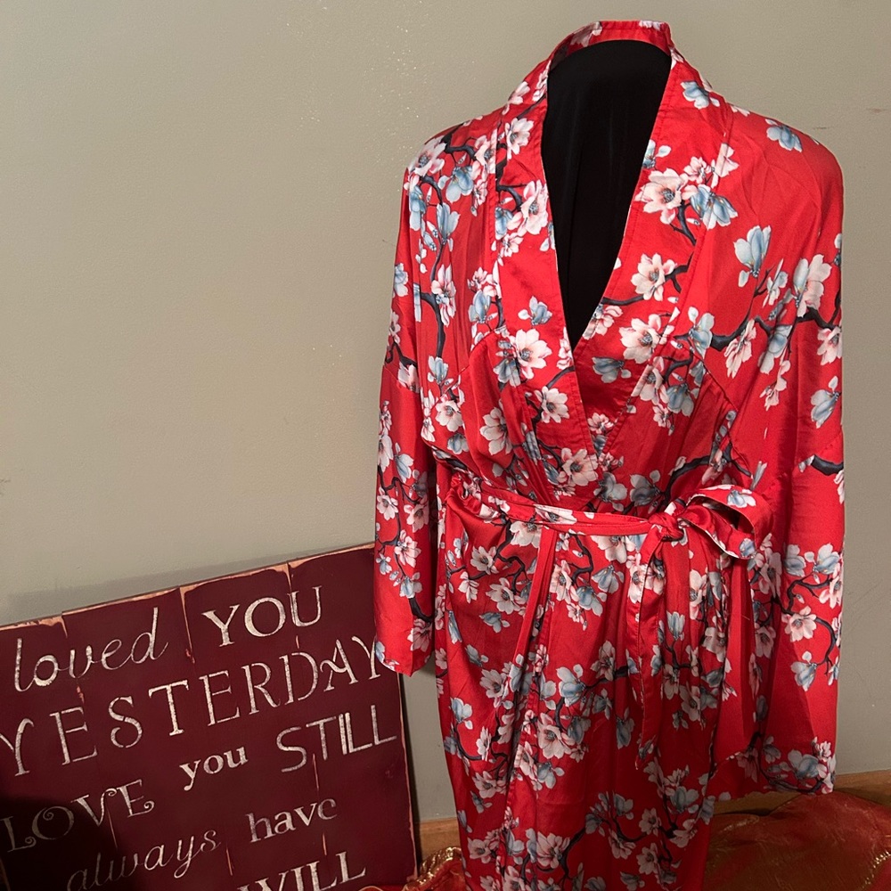 L’Atiste silky dress robe sz mall